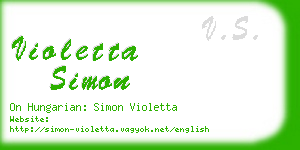 violetta simon business card